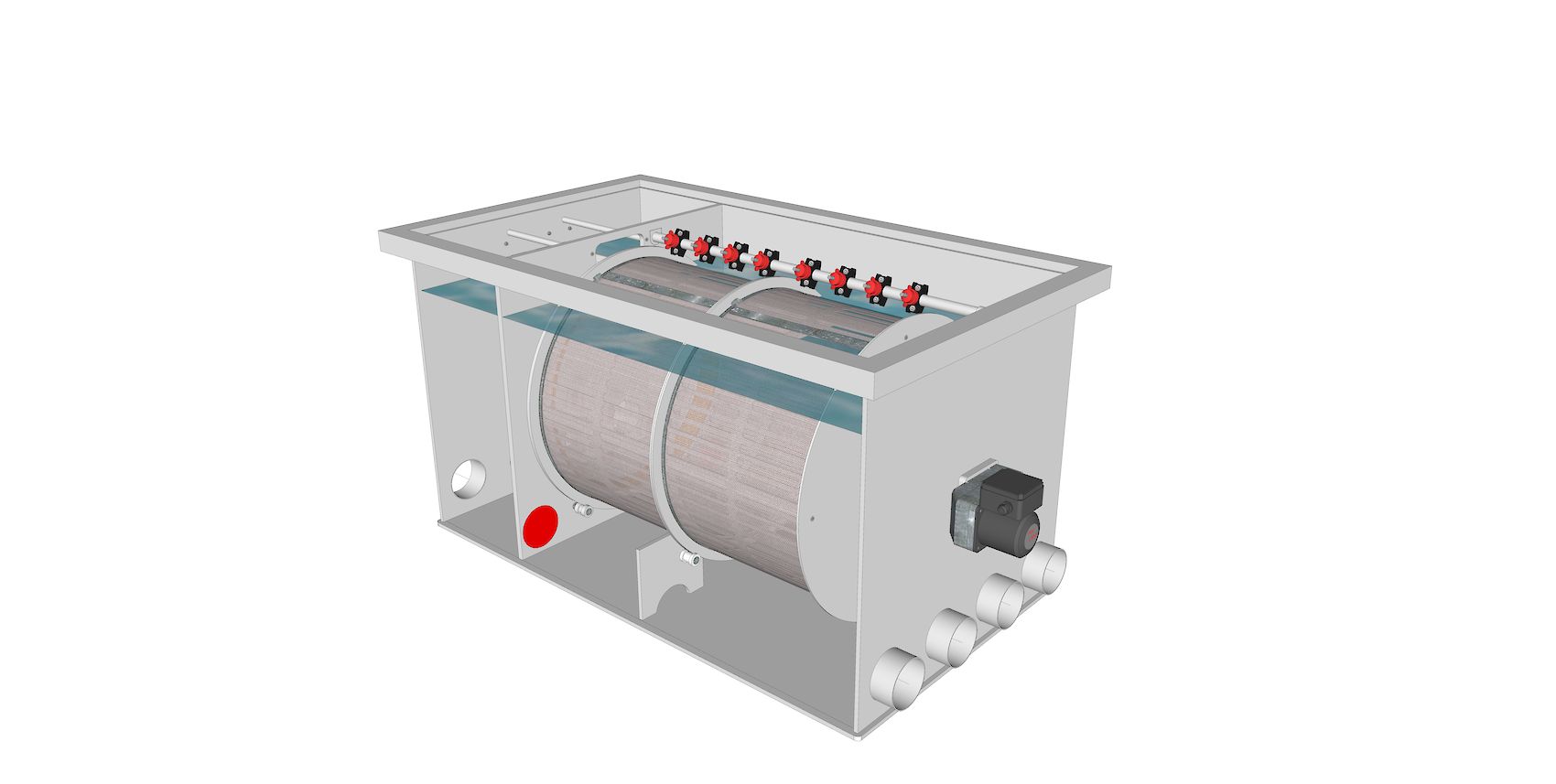 Drum Filter 80/100 XL Aquaking Red Label